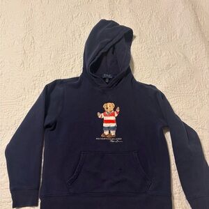 Polo Bear by Ralph Lauren Navy Kids Hoodie polo bear size 14/16
